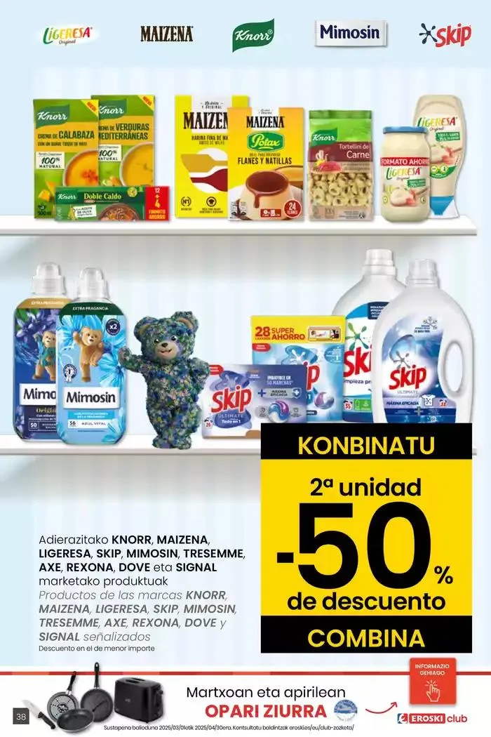 Catálogo de AUKERA OFERTA EROSKI CENTER 10 de abril al 29 de abril 2025 - Página 38