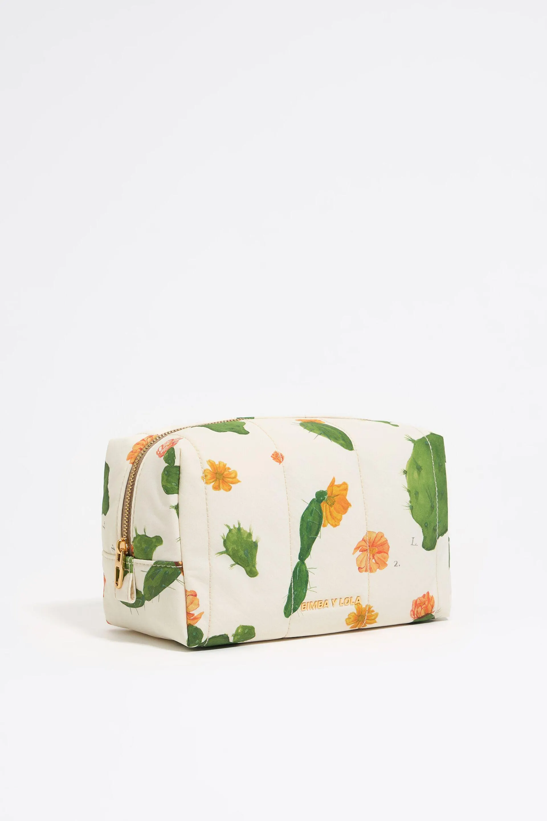 Neceser mediano nylon Cactus marfil