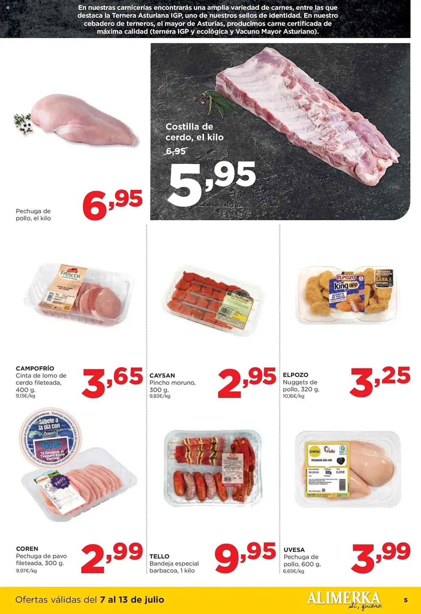 Catálogo de Folleto Alimerka 7 de julio al 13 de julio 2025 - Página 5