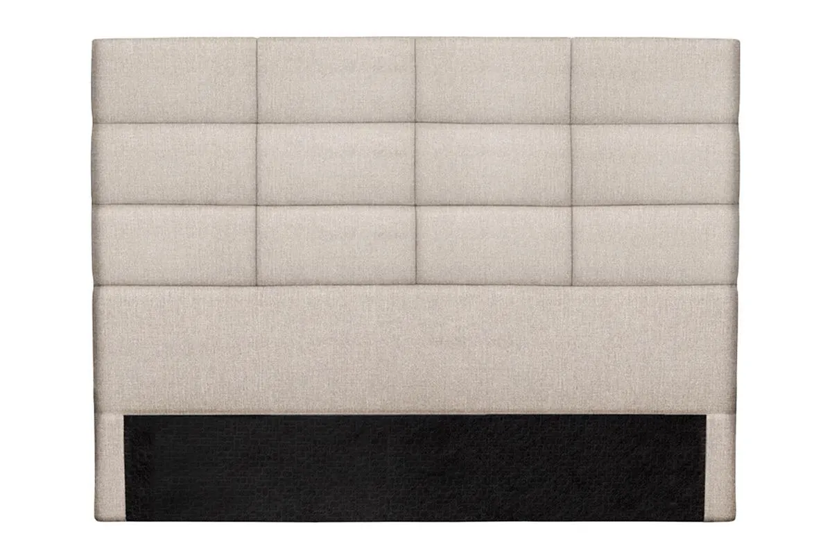 Cabecero moderno en tejido beige natural 160 cm ANATOLE