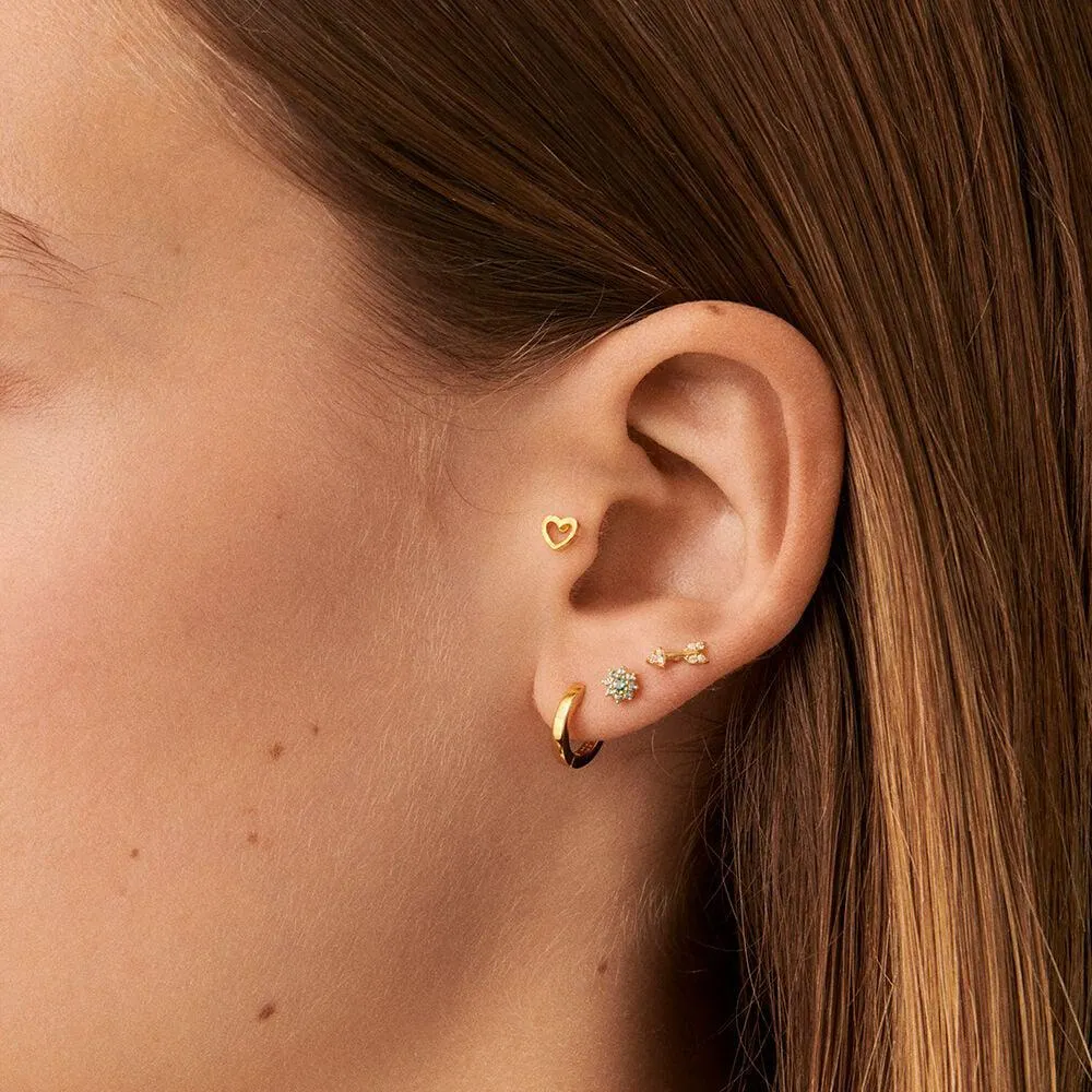 Piercing mini CORAZON - Dorado