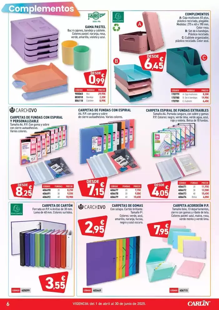 Catálogo de HIPER OFERTAS PAPELERÍA Nº5 21 de mayo al 30 de junio 2025 - Página 6