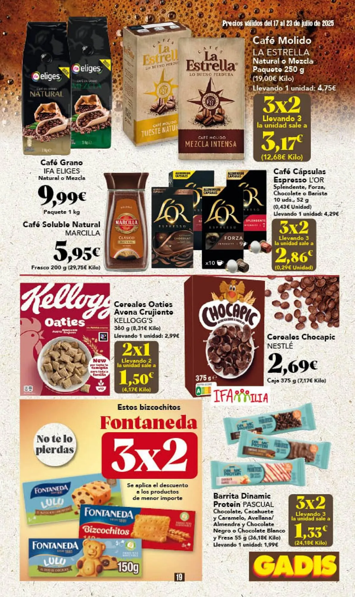 Catálogo de Folleto Gadis 17 de julio al 23 de julio 2025 - Página 19
