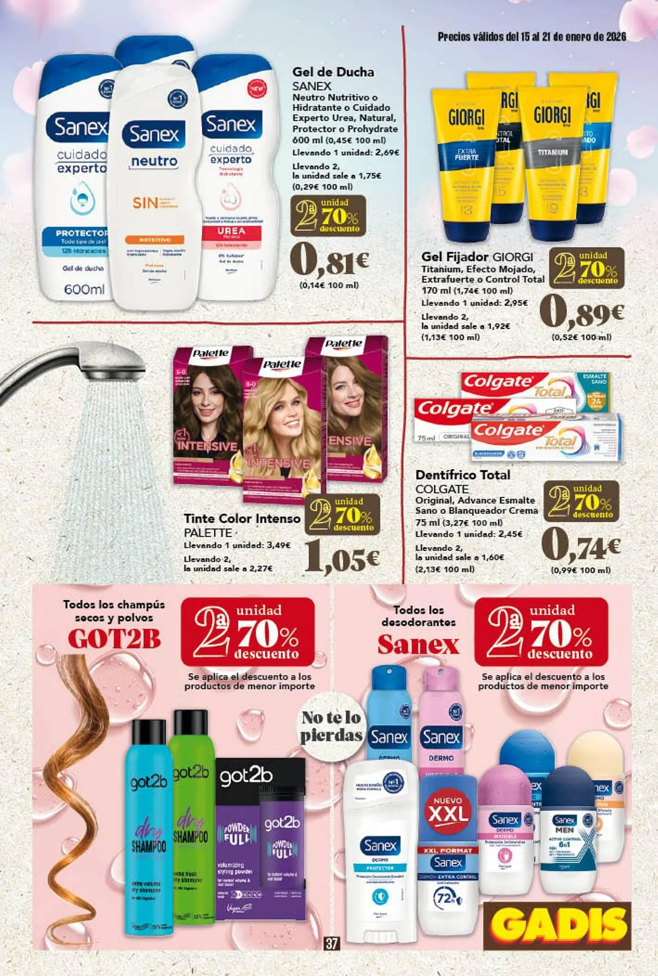Catálogo de Folleto Gadis 15 de enero al 21 de enero 2026 - Página 37