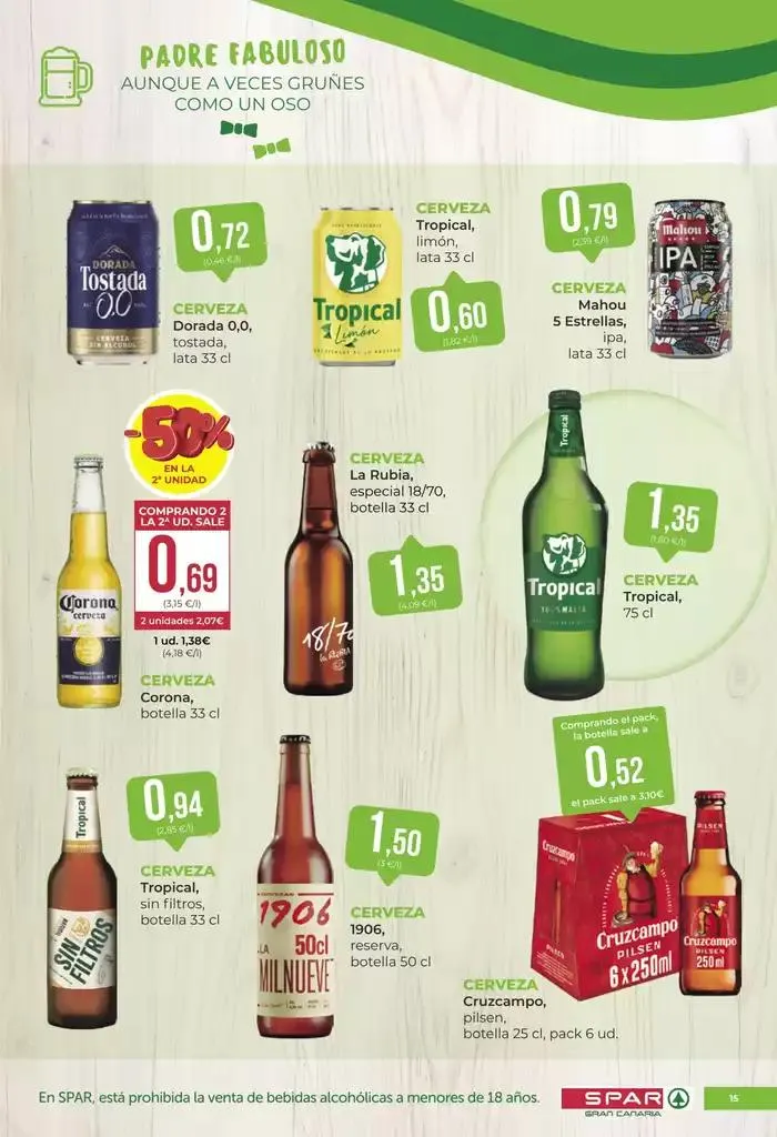 Catálogo de Catálogo Spar Gran Canaria 7 de marzo al 20 de marzo 2025 - Página 15
