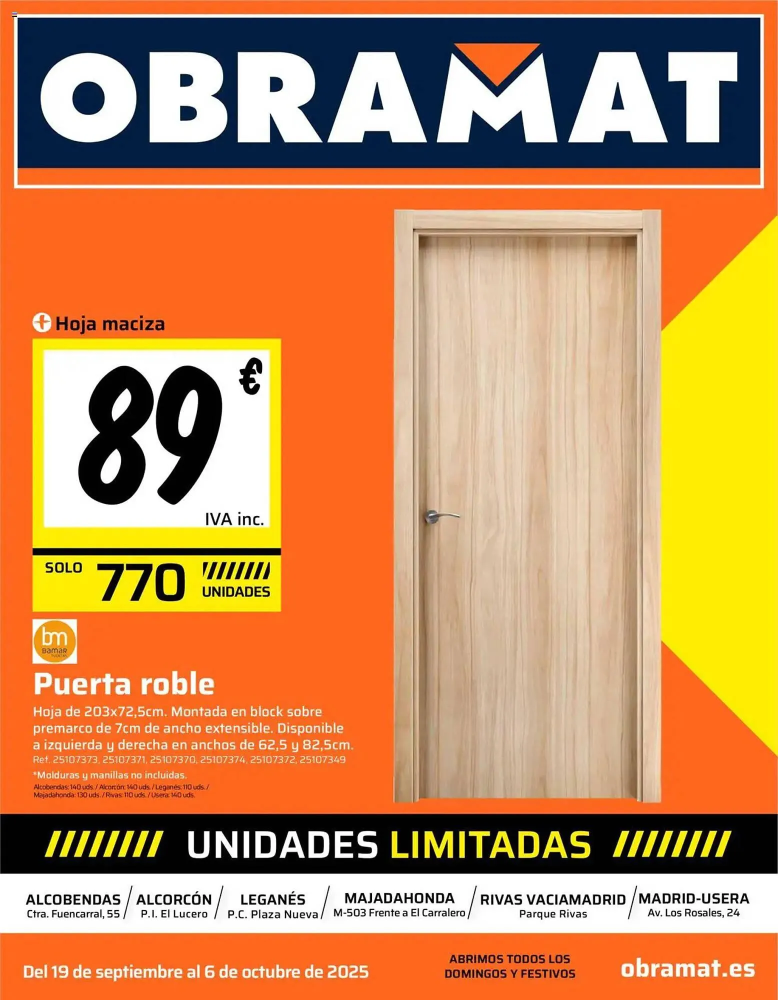 Catálogo de Catálogo Obramat 19 de septiembre al 6 de octubre 2025 - Página 1