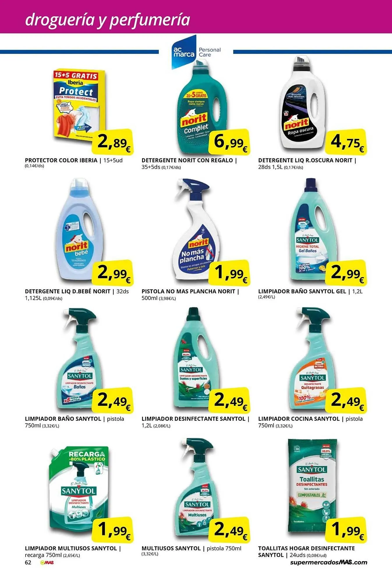 Catálogo de Folleto Supermercados MAS 31 de octubre al 30 de noviembre 2025 - Página 62
