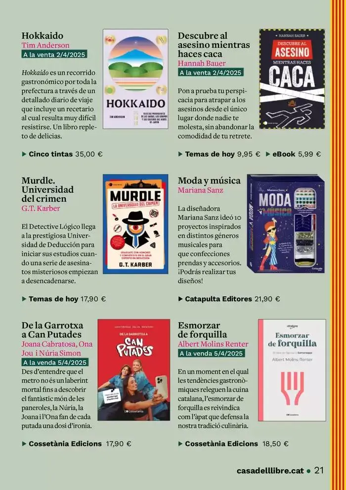 Catálogo de Sant Jordi 2025 8 de abril al 22 de abril 2025 - Página 21