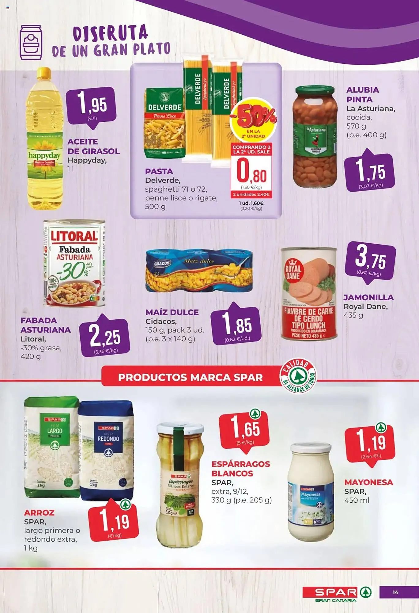 Catálogo de Folleto SPAR Gran Canaria 27 de junio al 10 de julio 2025 - Página 14