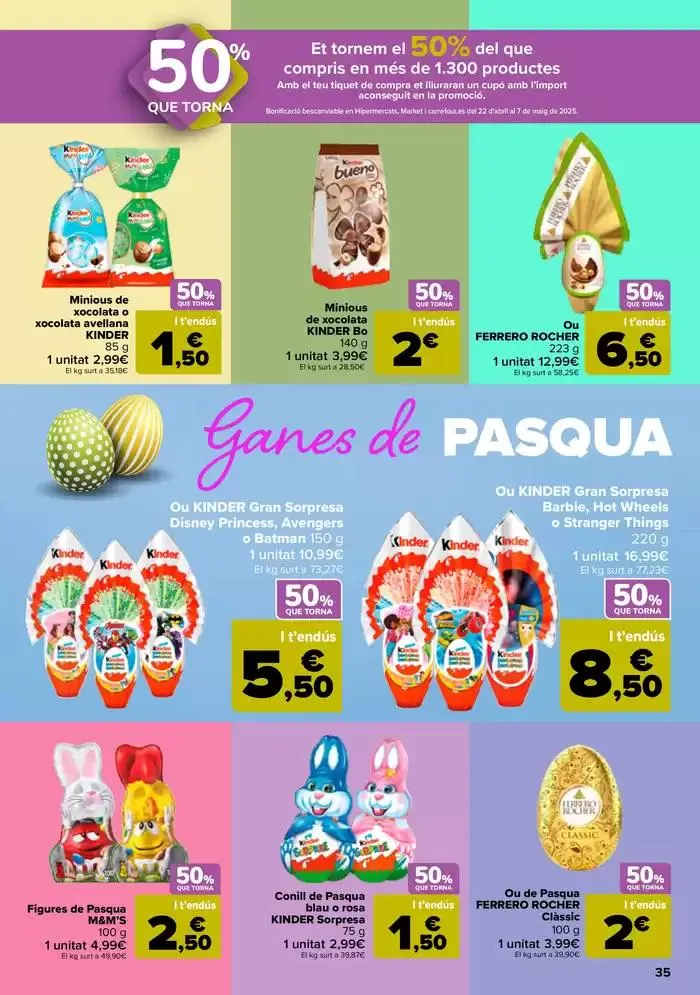 Catálogo de 50% QUE VUELVE + 3x2 10 de abril al 21 de abril 2025 - Página 35