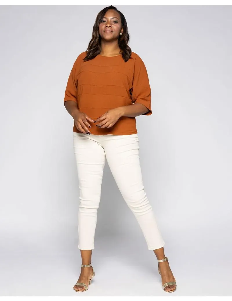 Blusa murciélago cortes