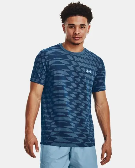 Camiseta de manga corta UA Seamless Ripple para hombre