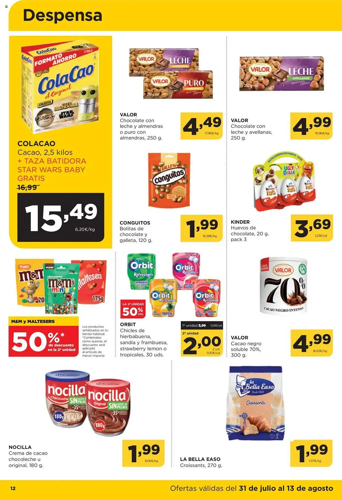 Catálogo de Folleto Alimerka 31 de julio al 13 de agosto 2025 - Página 12