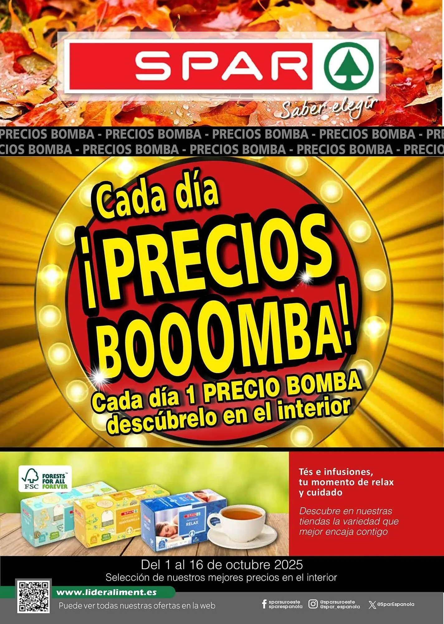 Catálogo de Folleto SPAR 1 de octubre al 16 de octubre 2025 - Página 1