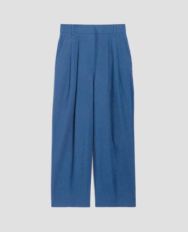 PEGGY - Pantalón carrot moonlight blue