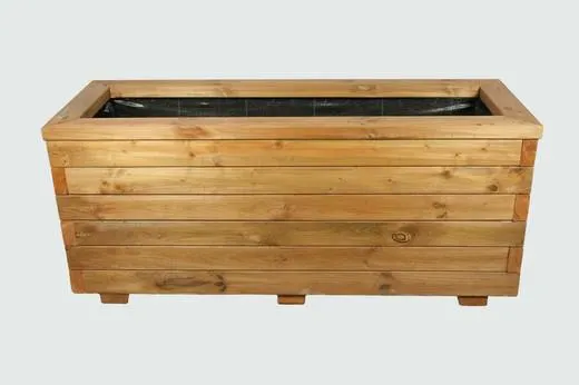 Jardineras madera tratada grandes dimensiones