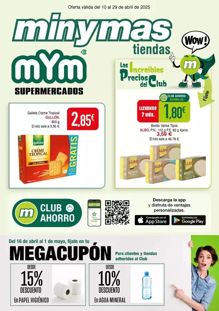 Catálogo de Folleto minymas y mym - Oferta válida del 10 al 29 de abril de 2025 10 de abril al 29 de abril 2025 - Página 1