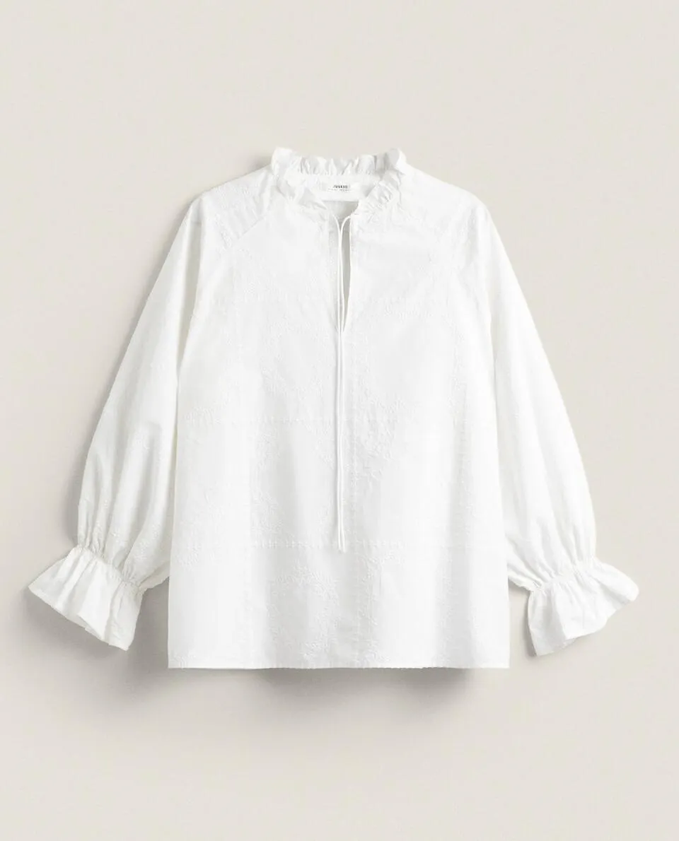 CAMISA ALGODÓN BORDADOS