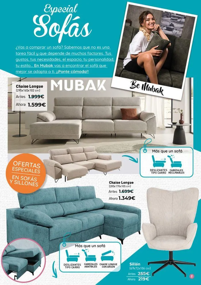 Catálogo de Especial sofás! 2 de septiembre al 5 de enero 2025 - Página 2