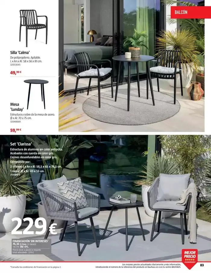 Catálogo de VERANO. Jardín, terraza, balcón.  26 de marzo al 20 de abril 2025 - Página 83