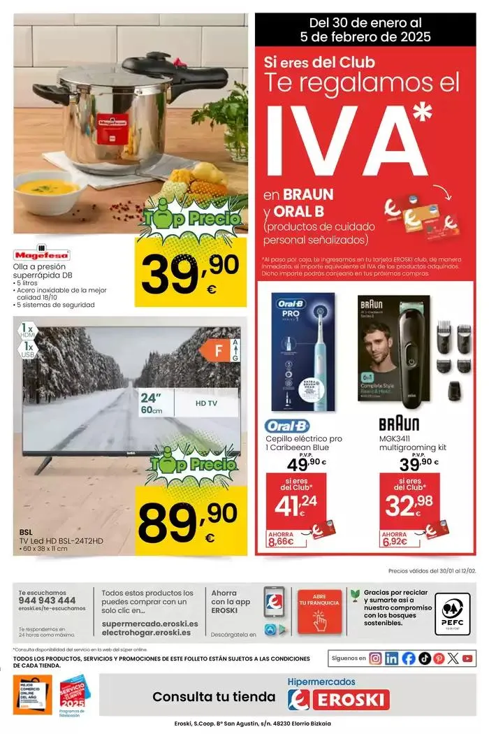 Catálogo de Más de 2000 productos, SIEMPRE A BUEN PRECIO HIPERMERCADOS EROSKI 30 de enero al 11 de febrero 2025 - Página 53