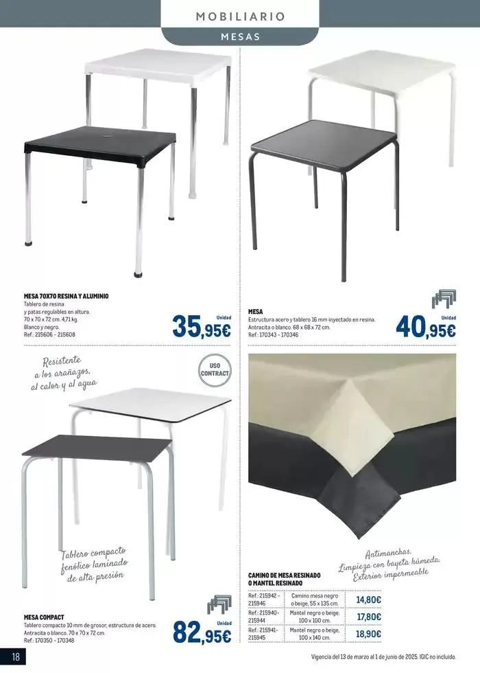 Catálogo de Especial Terrazas Canarias 13 de marzo al 1 de junio 2025 - Página 14