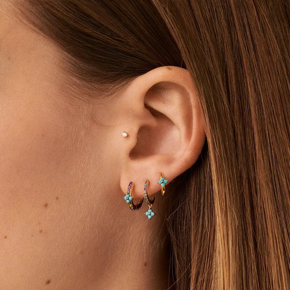 Piercing criolla MIX& MATCH - Multicolor / Oro