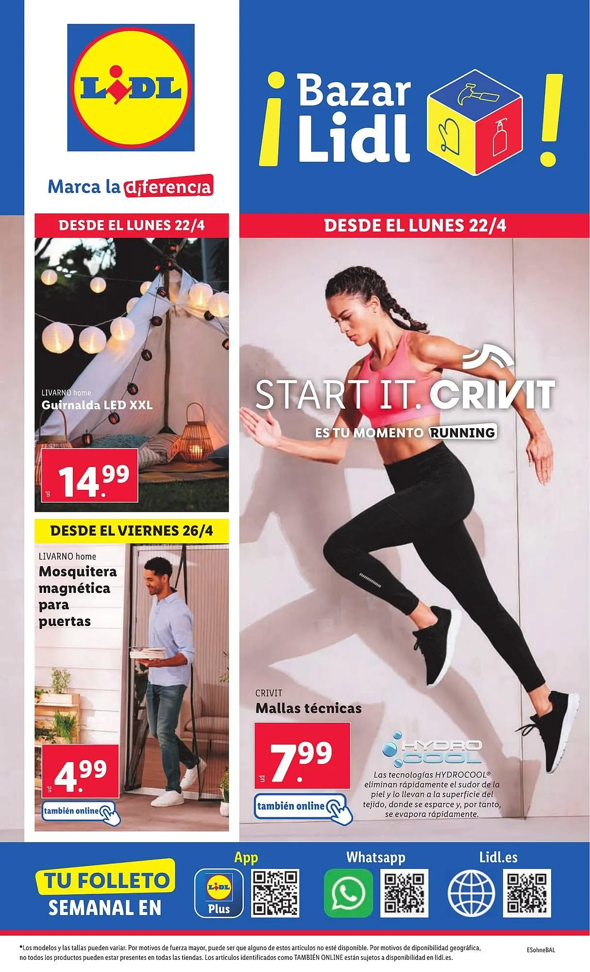 Catálogo de Folleto Lidl 22 de abril al 28 de abril 2024 - Página 1