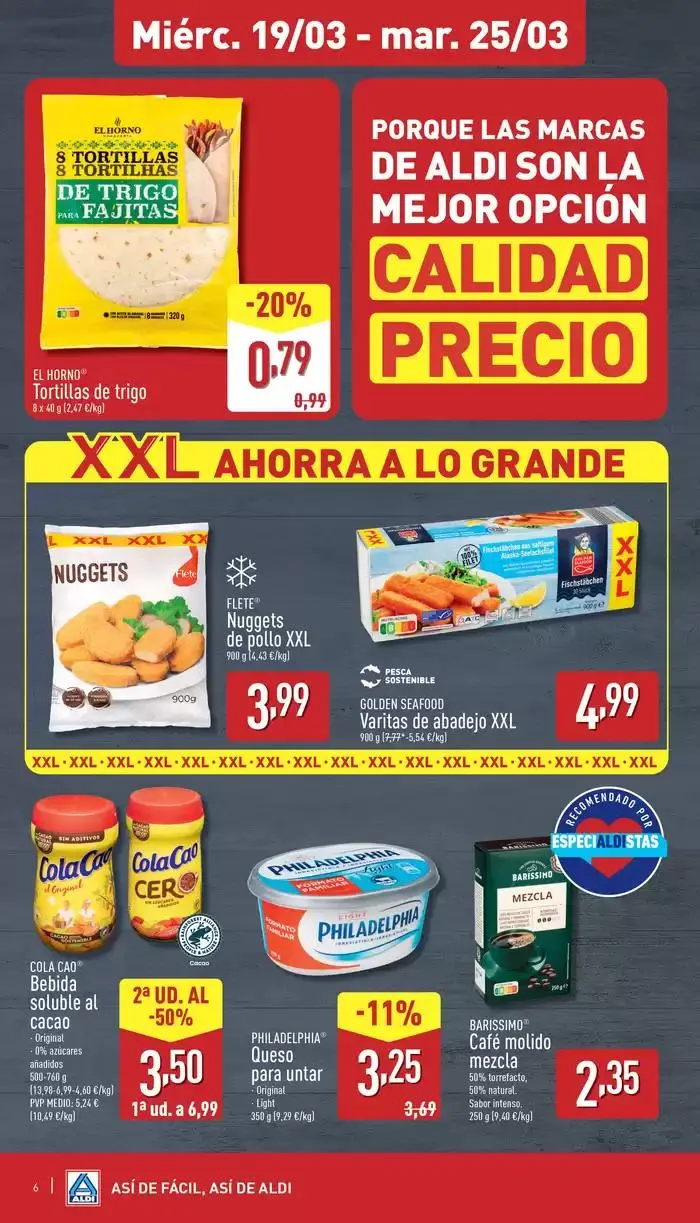 Catálogo de ¡Así de fácil, así de Aldi! 19 de marzo al 25 de marzo 2025 - Página 6