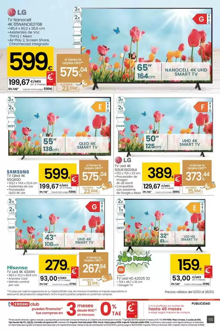 Catálogo de Precio más bajo HIPERMERCADOS EROSKI 13 de marzo al 26 de marzo 2025 - Página 55