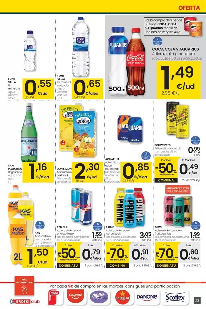 Catálogo de Prezio merkeagoa HIPERMERKATUAK EROSKI 27 de marzo al 8 de abril 2025 - Página 23