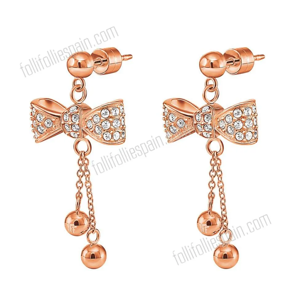 Folli Follie Bow Pendientes de promoción