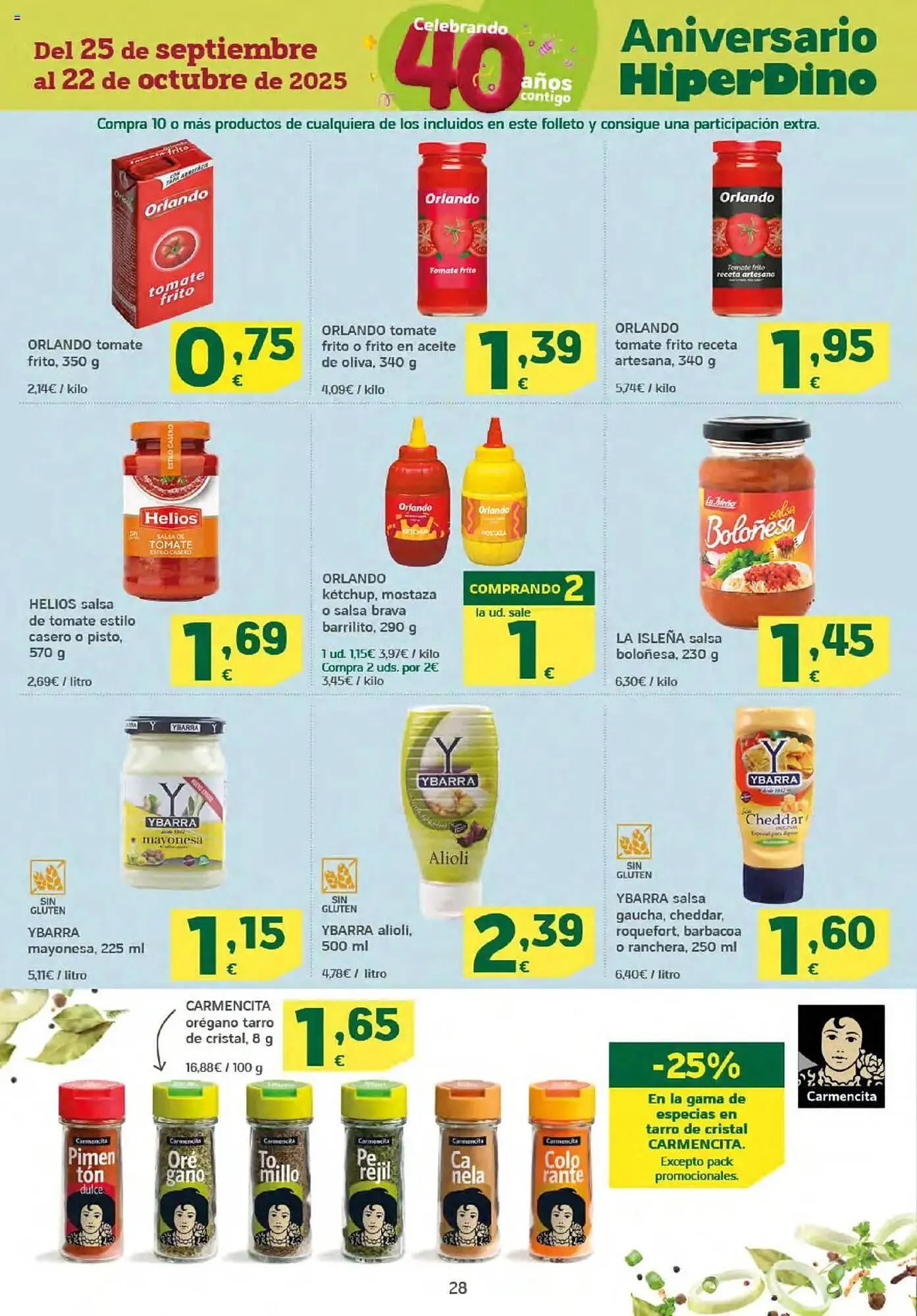 Catálogo de Folleto HiperDino 25 de septiembre al 8 de octubre 2025 - Página 28