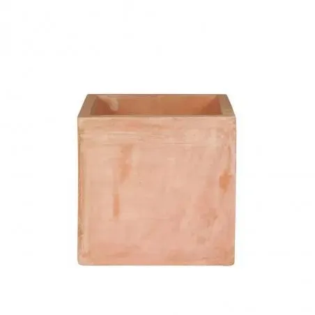 MACETA CUBO DELTA TERRACOTA