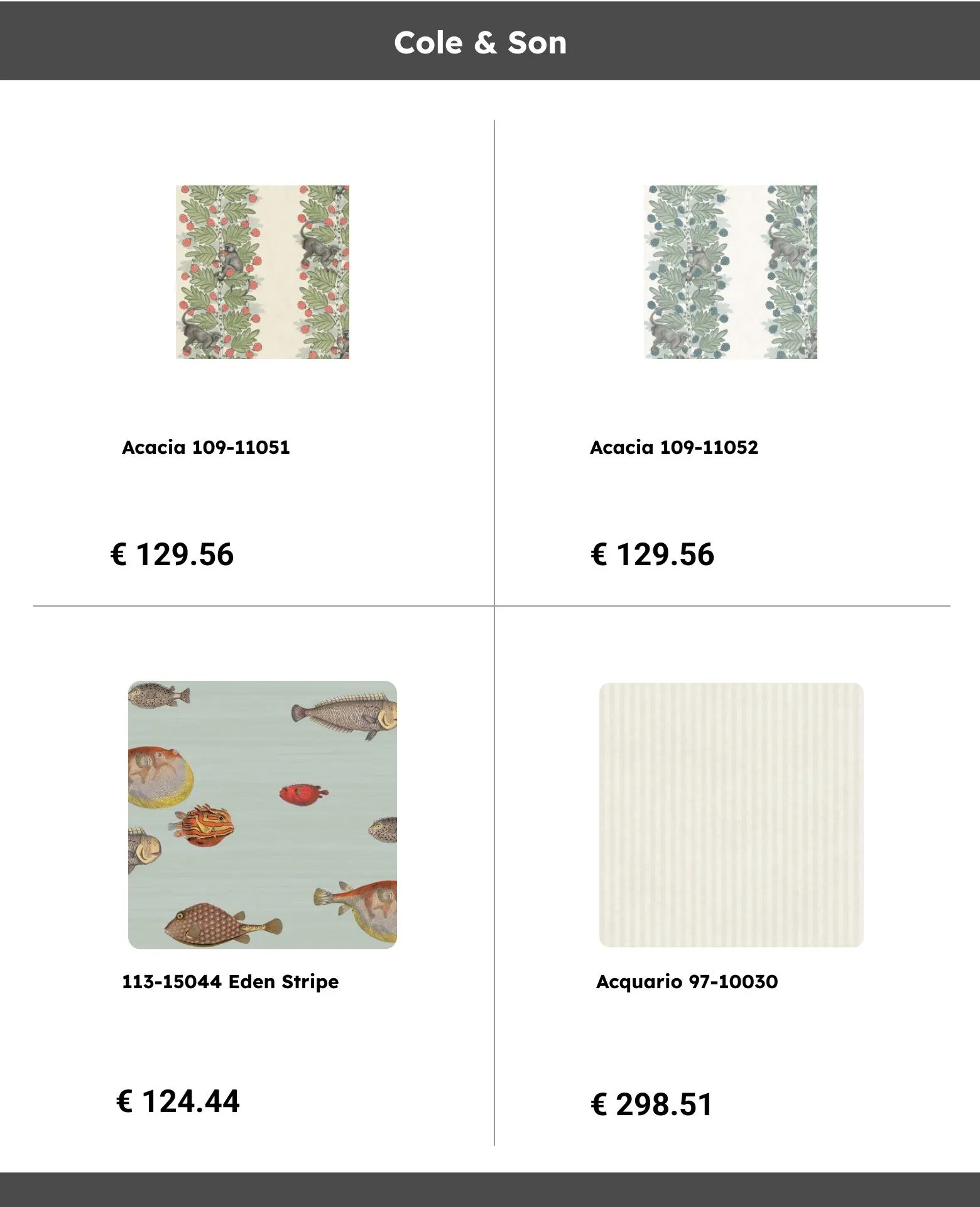 Catálogo de Cole & Son 6 de septiembre al 11 de septiembre 2023 - Página 1