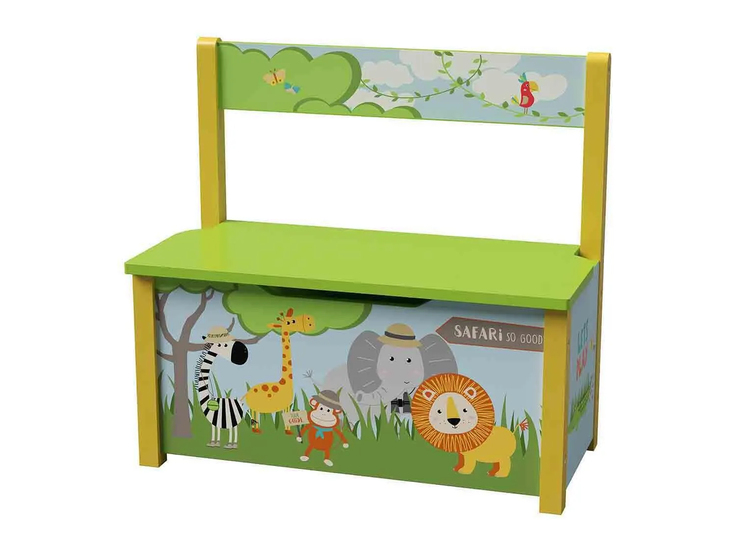 Banco con almacenaje infantil