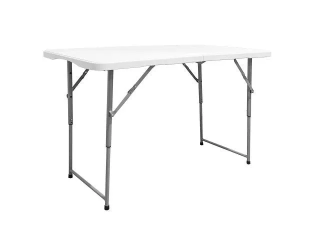 Mesa plegable Solid 120x60x48/61/74cm Altura regulable Normativa EN 581 THW