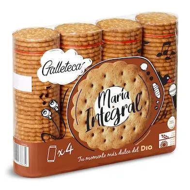 Galletas integrales maría Galleteca caja 800 g