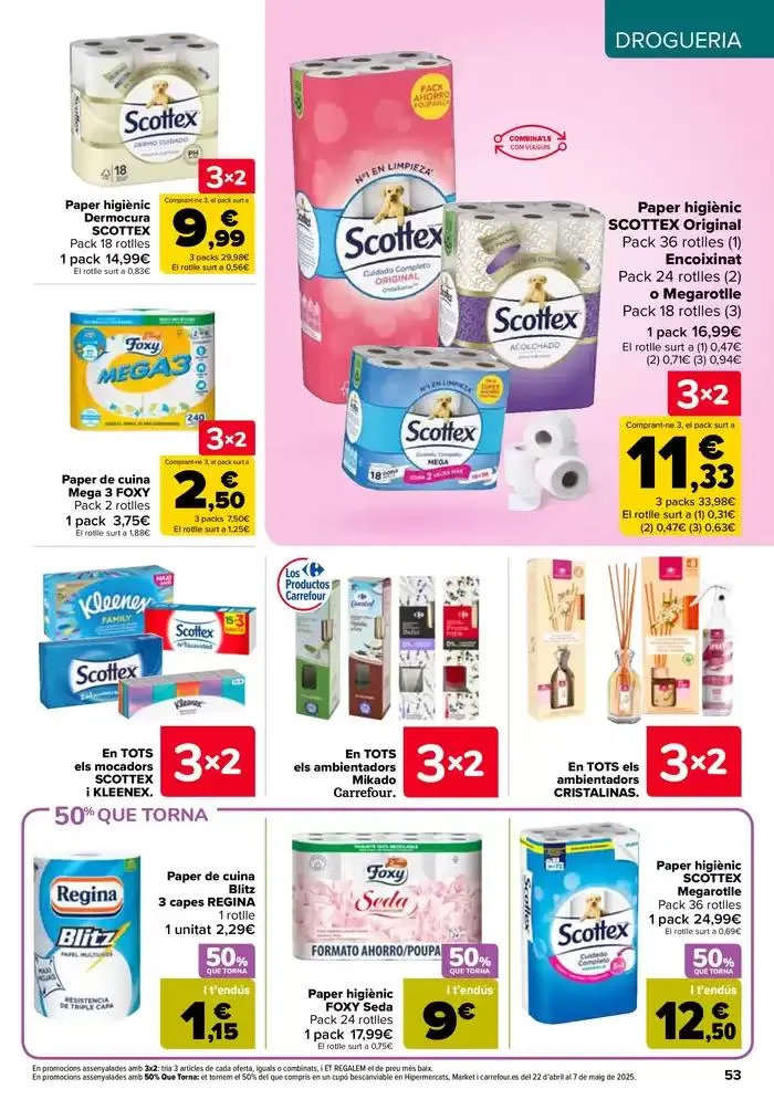 Catálogo de 50% QUE VUELVE + 3x2 10 de abril al 21 de abril 2025 - Página 53