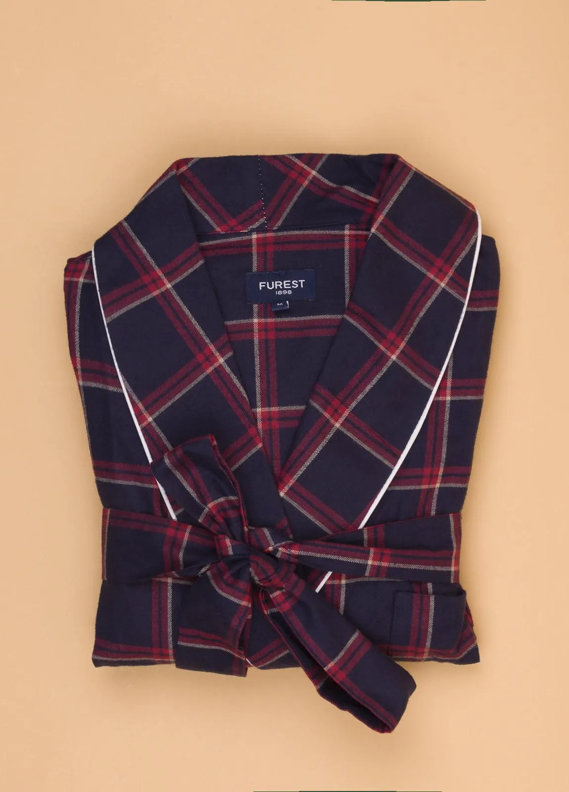 Bata FUREST COLECCION cuadros color marino y granate