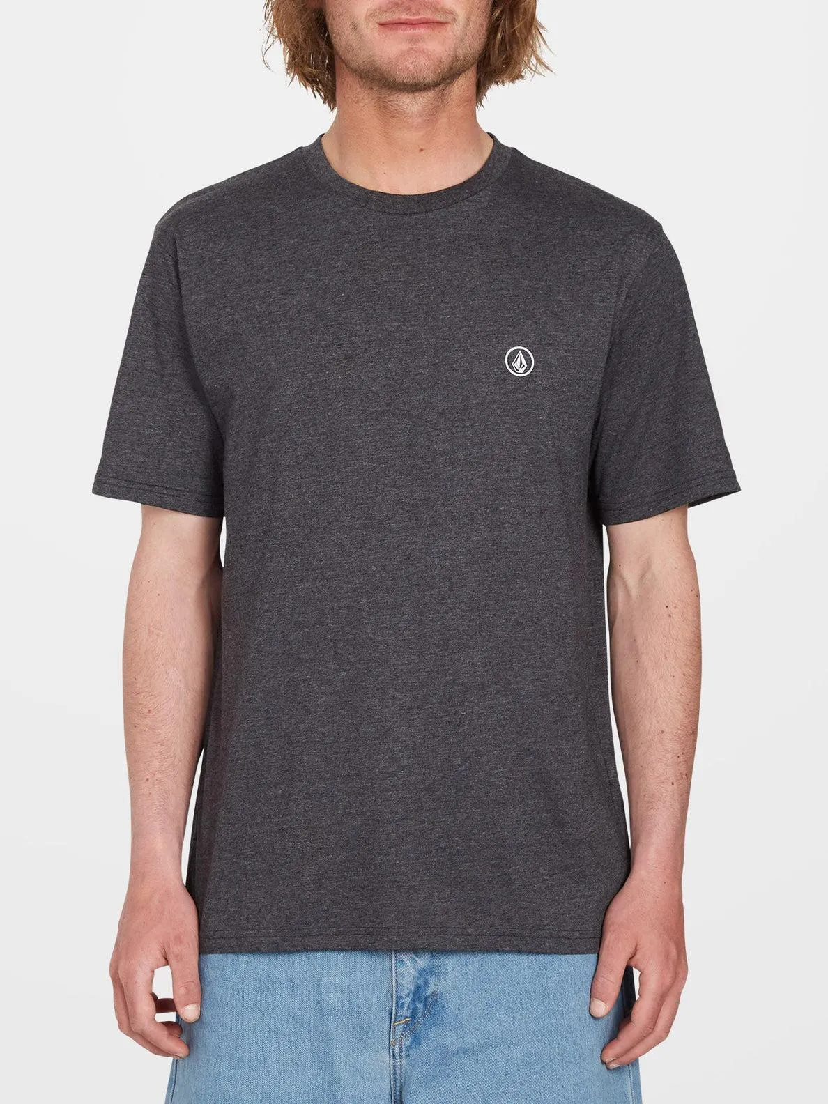 Camiseta Circle Blanks - HEATHER BLACK