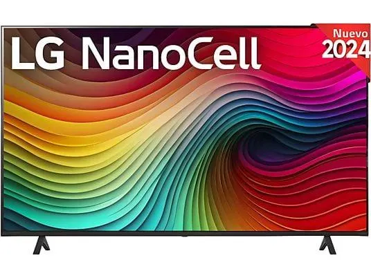 TV LED 55" - LG 55NANO82T6B, UHD 4K, Procesador Inteligente 4K α5 Gen7, Smart TV, DVB-T2 (H.265), Negro