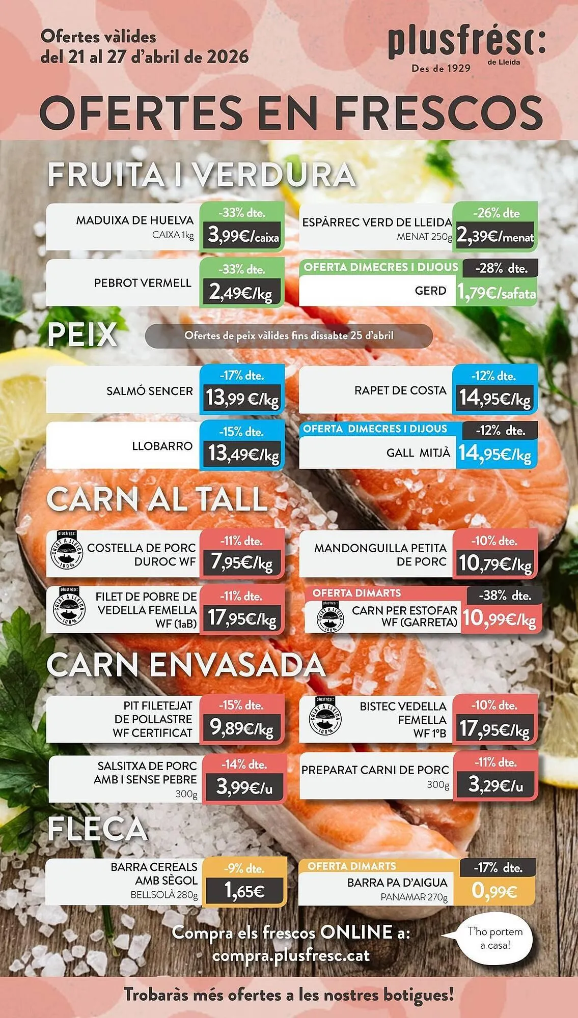 Catálogo de Folleto Plusfresc 21 de abril al 27 de abril 2026 - Página 1