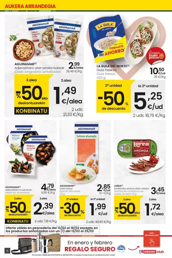 Catálogo de 2000 produktu baino gehiago, BETI PREZIO ONEAN HIPERMERKATUAK EROSKI 13 de febrero al 25 de febrero 2025 - Página 6