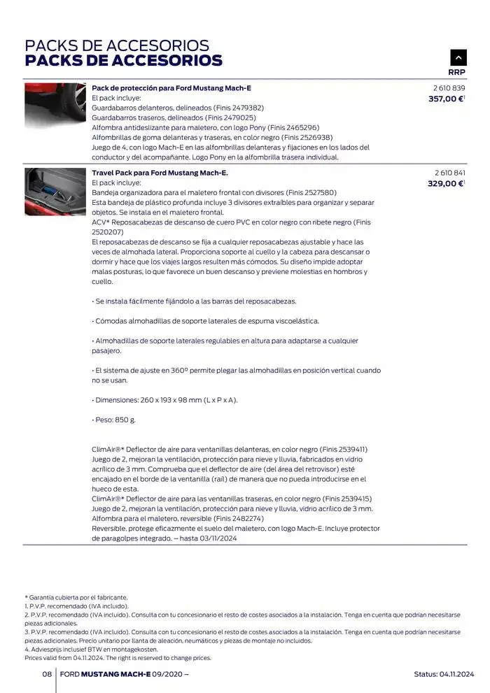 Catálogo de Ford de accesorios Ford Mustang Mach-E 13 de noviembre al 13 de noviembre 2025 - Página 8