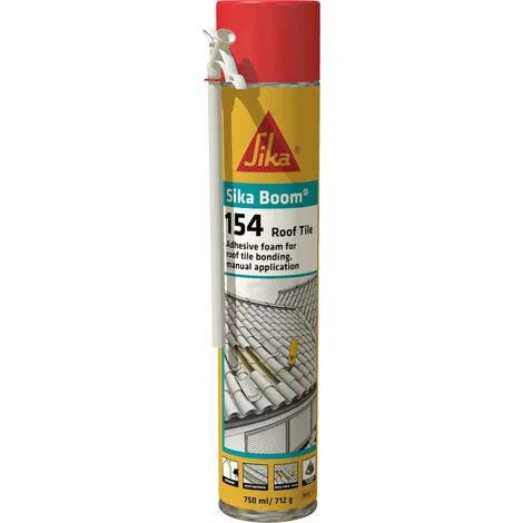 Sika Boom-154 Roof Tile Espuma de poliuretano monocomponente para el pegado de tejas de aplicación manual