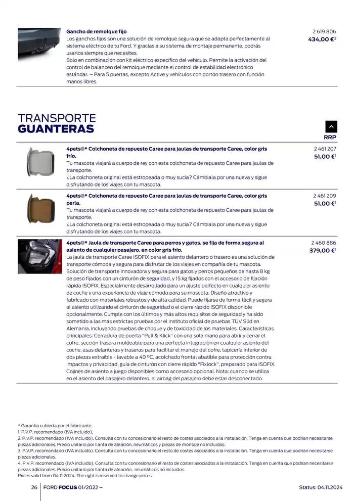 Catálogo de Ford de accesorios Focus 13 de noviembre al 13 de noviembre 2025 - Página 26