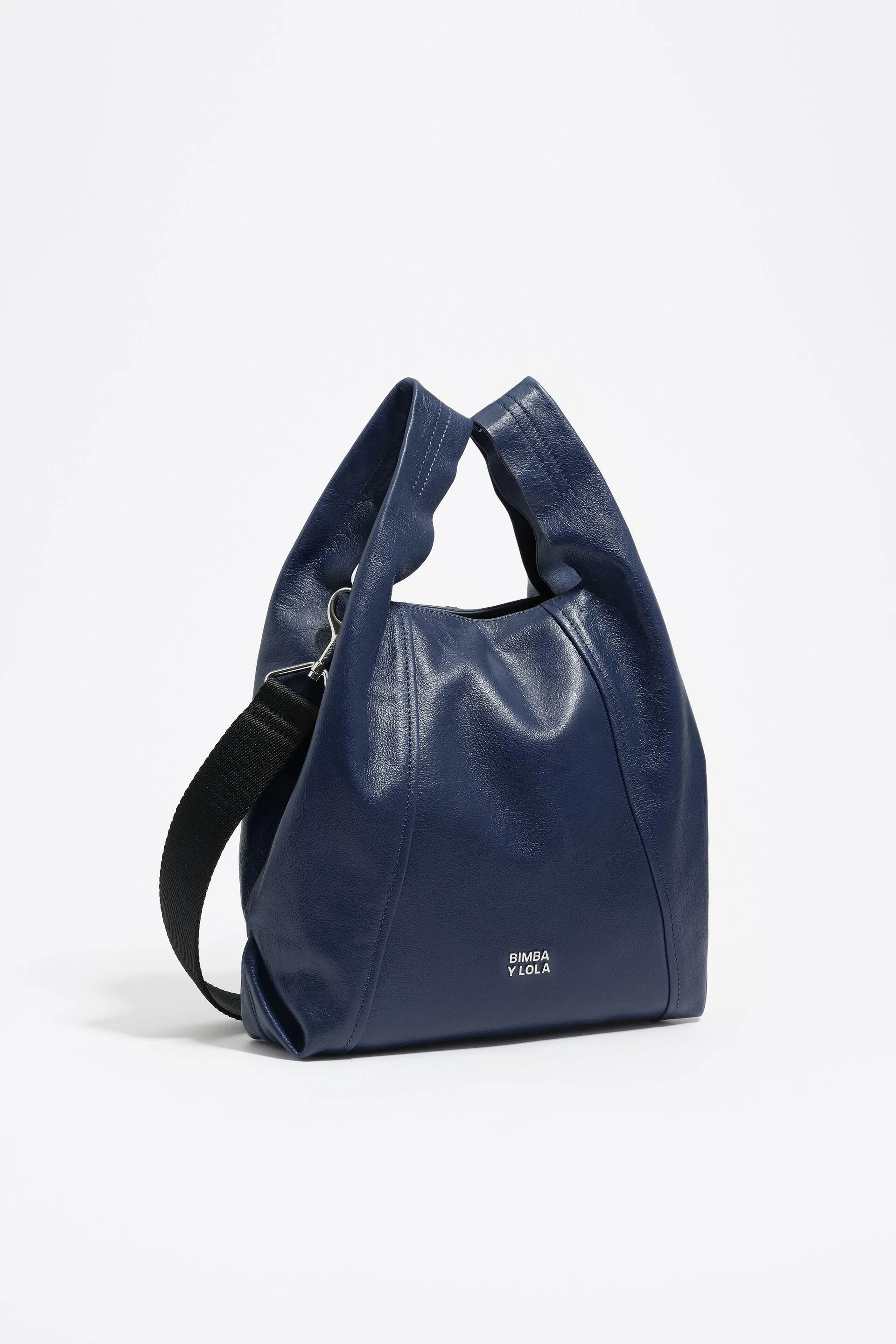 Bolso Paper mediano piel azul