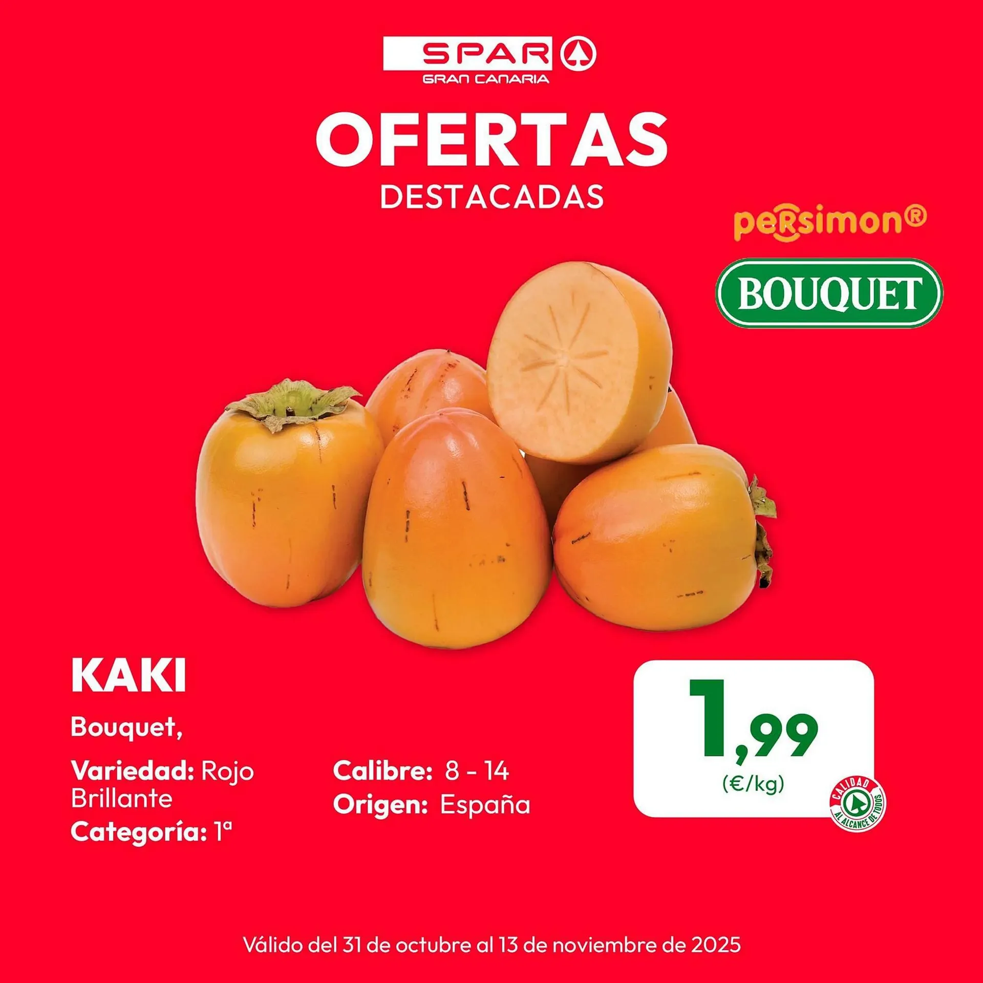 Catálogo de Folleto SPAR Gran Canaria 31 de octubre al 13 de noviembre 2025 - Página 1