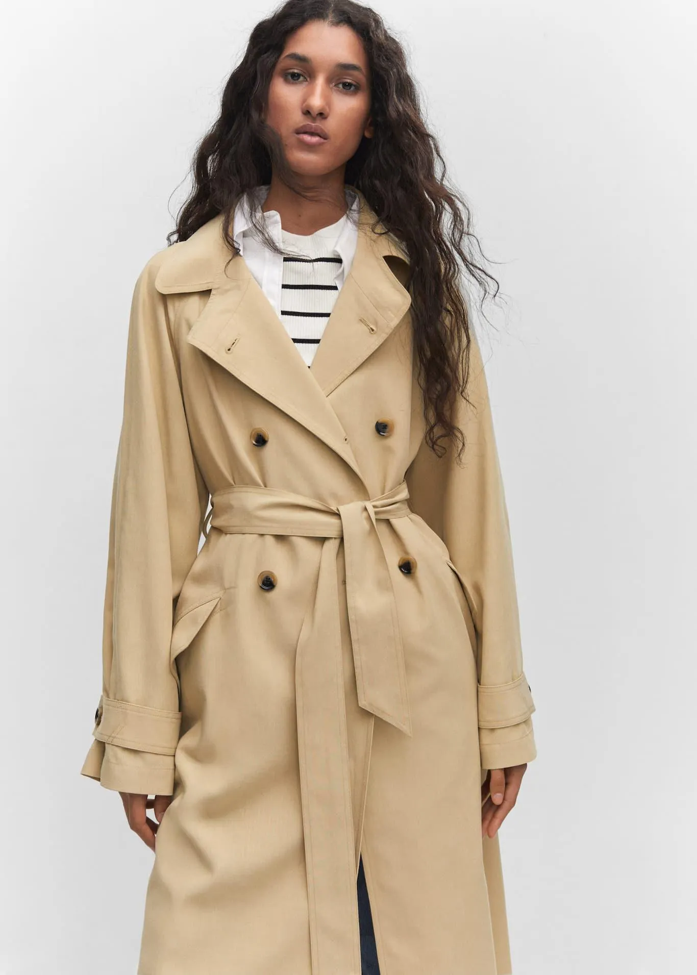 Trench fluido tencel